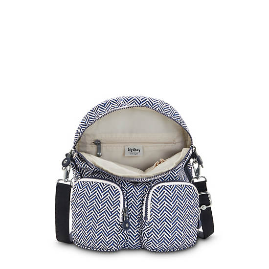 Mochilas Kipling Firefly Up Printed Convertible Grises | MX 1582WN